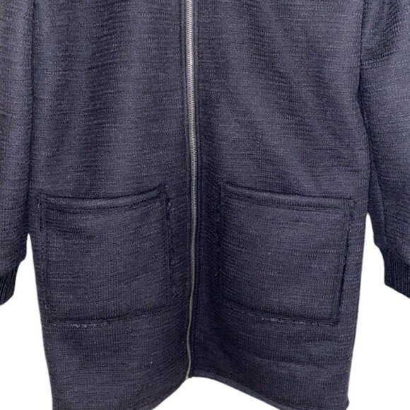 Cupcakes & Cashmere black oversized zip jacket size S - Picture 3 of 4